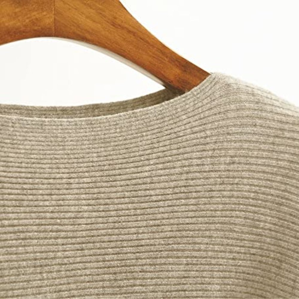 COPY - Boat Necline Sweater - Tan